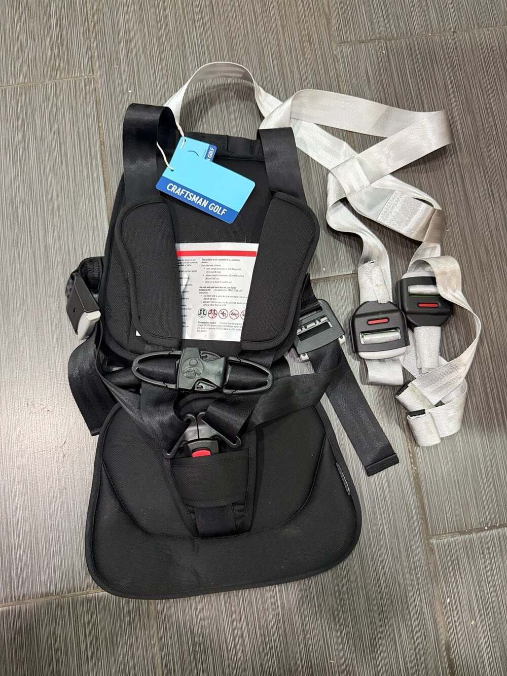 Craftsman Golf 5-Point Safety Harness Black